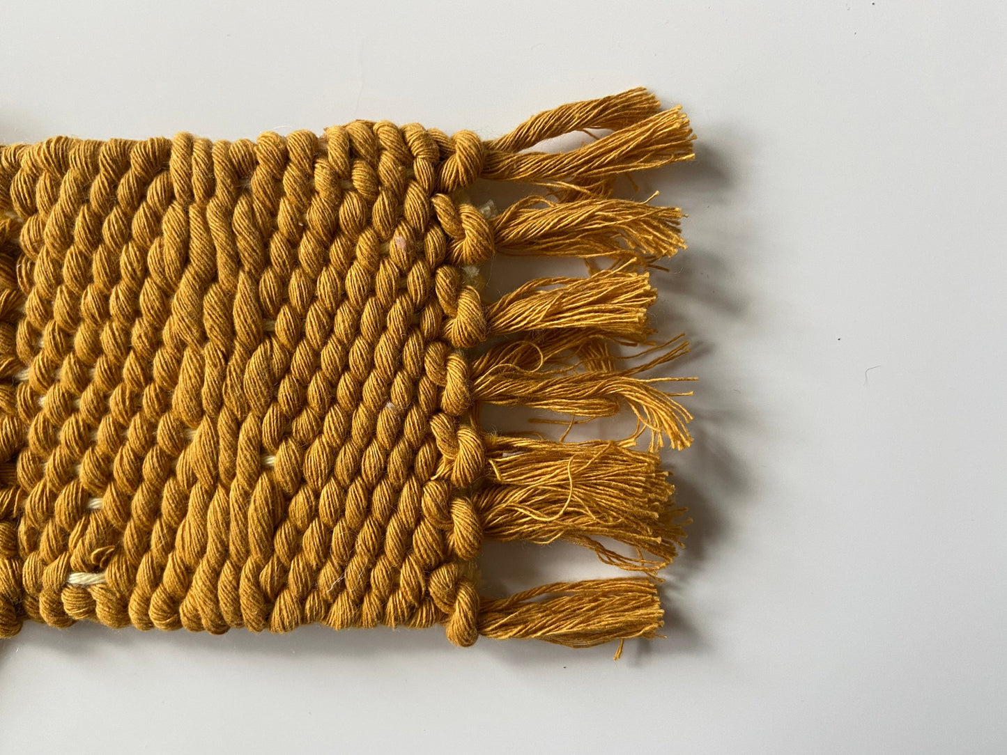 Mustard Yellow Handwoven Coaster