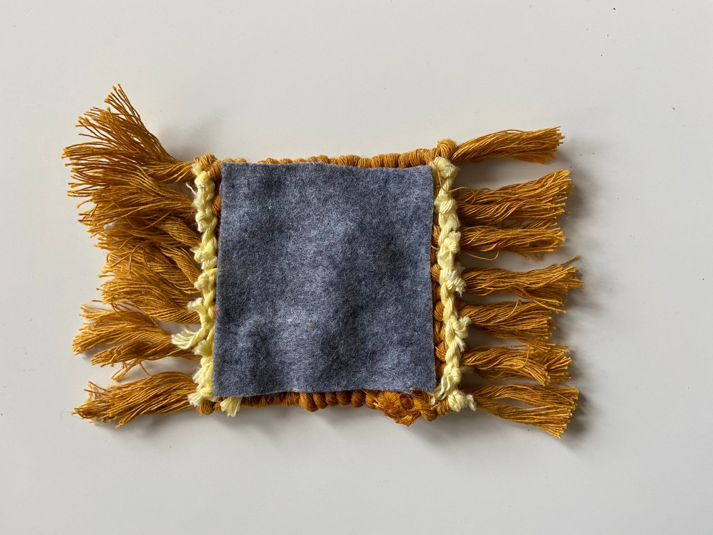 Mustard Yellow Handwoven Coaster