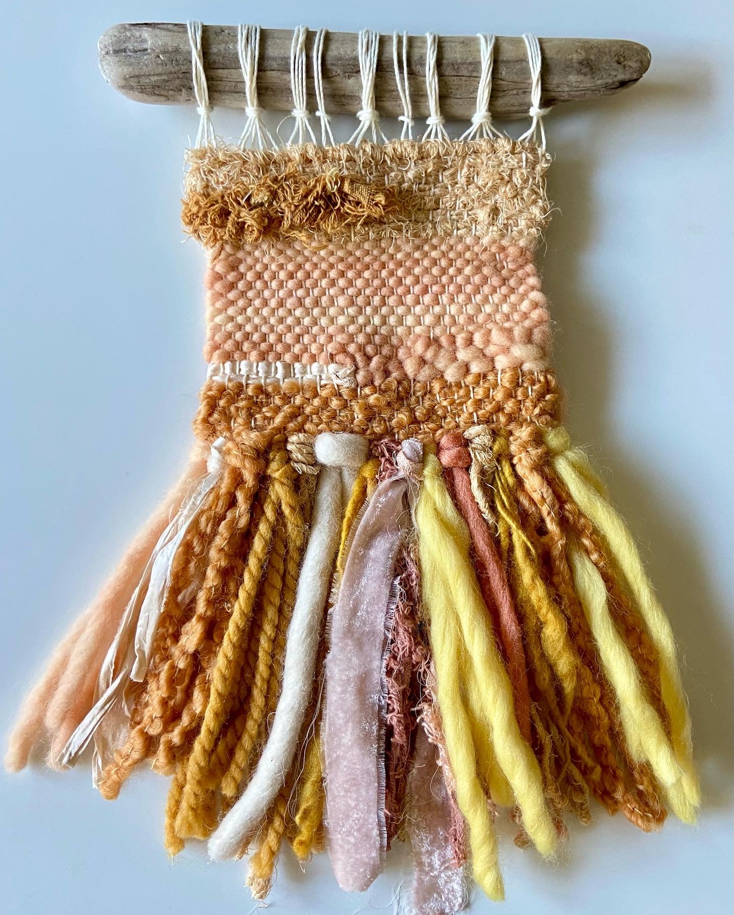 creamsicle dreams | Original Fiber Art