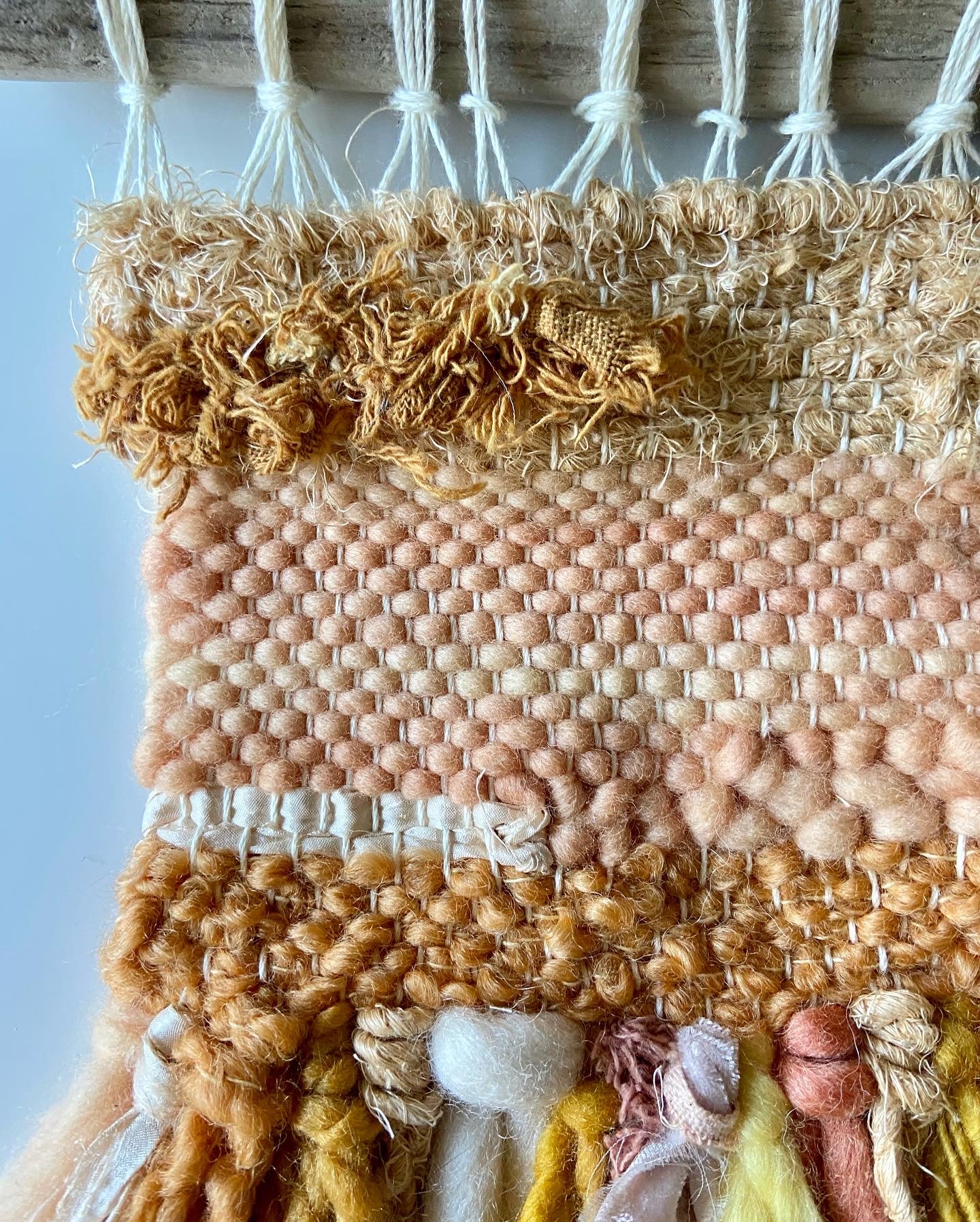 creamsicle dreams | Original Fiber Art