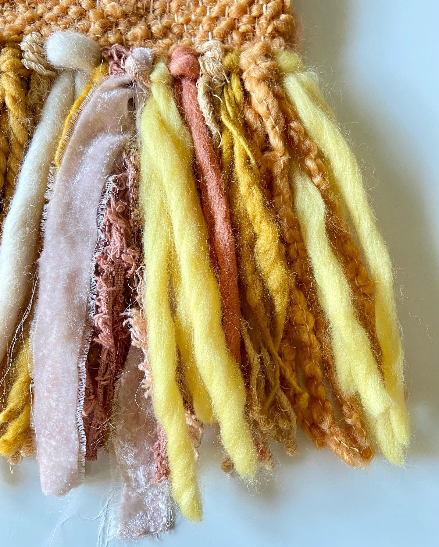 creamsicle dreams | Original Fiber Art