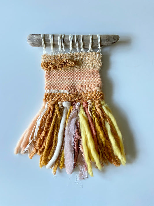 creamsicle dreams | Original Fiber Art