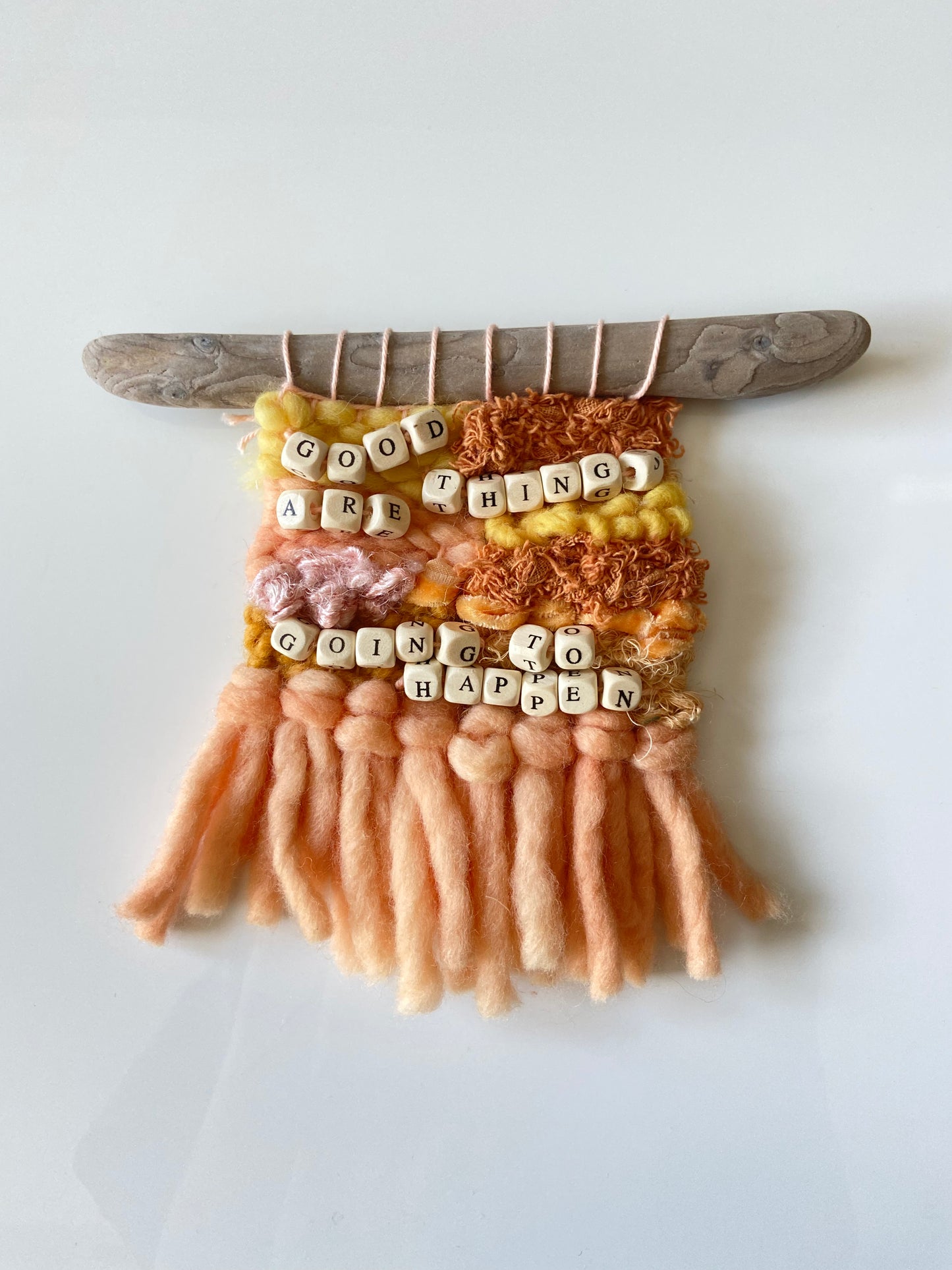 good things are going to happen | Original Fiber Art