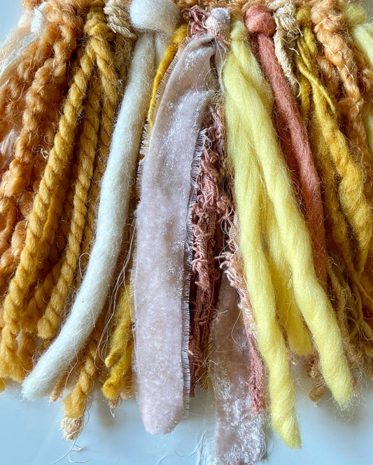 creamsicle dreams | Original Fiber Art