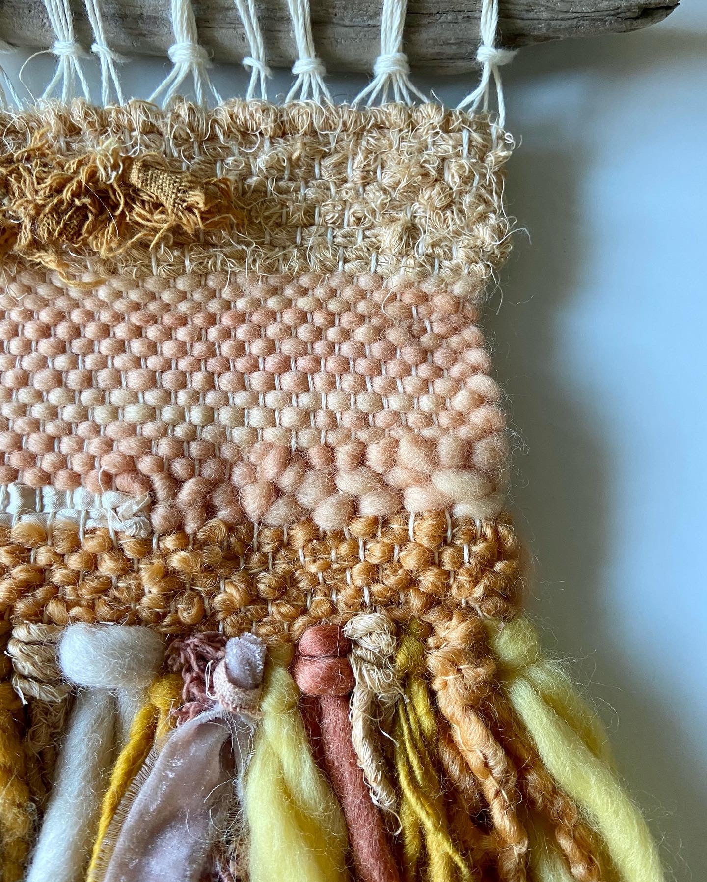 creamsicle dreams | Original Fiber Art