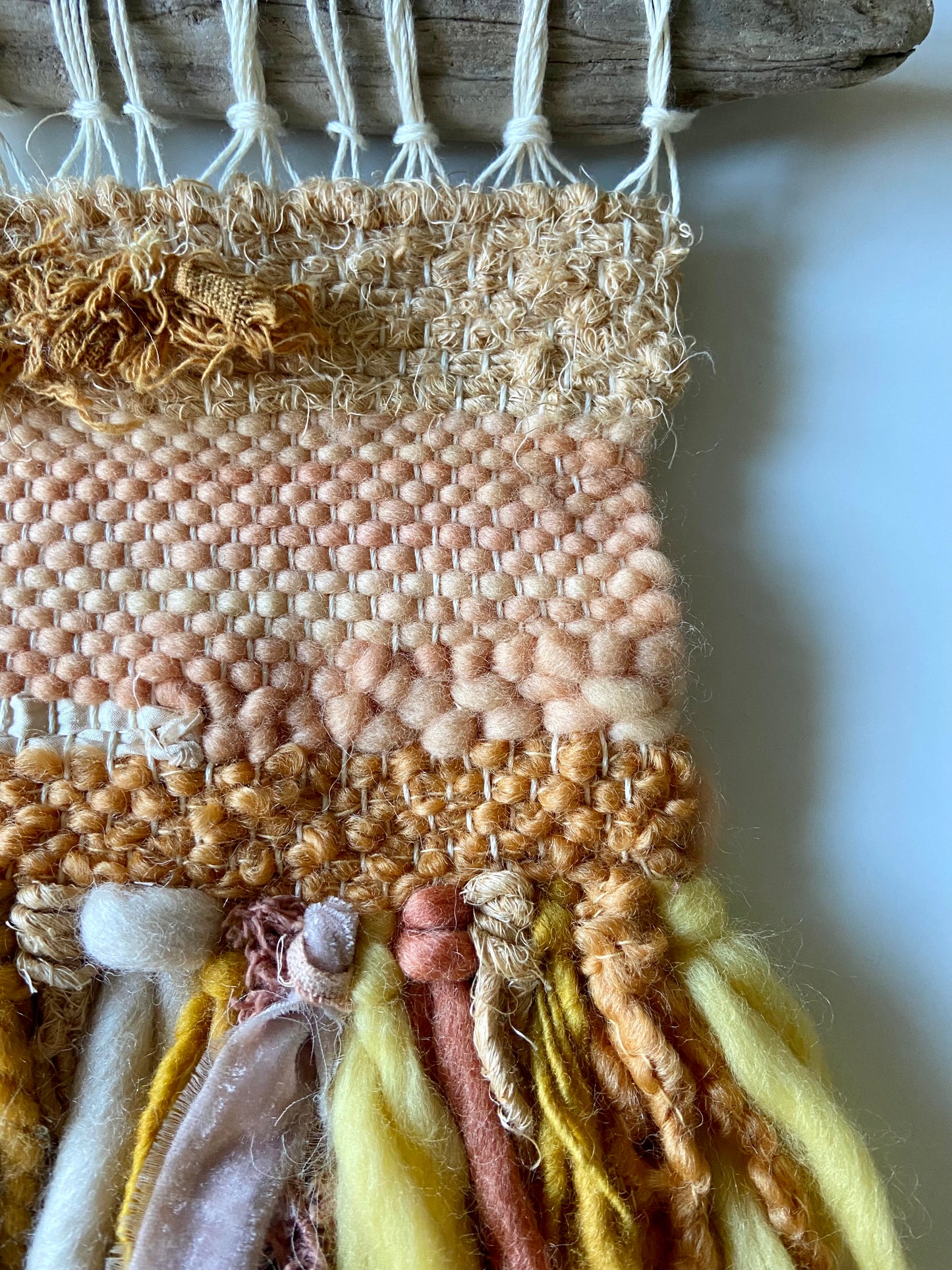 creamsicle dreams | Original Fiber Art
