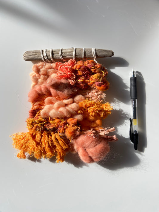 just peachy | Original Fiber Art