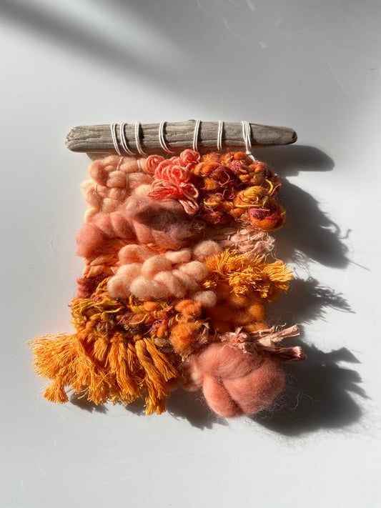 just peachy | Original Fiber Art